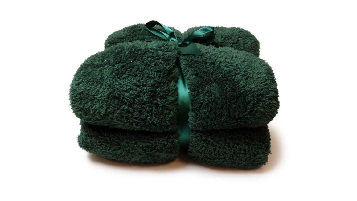 Unique Living Teddy fleece plaid