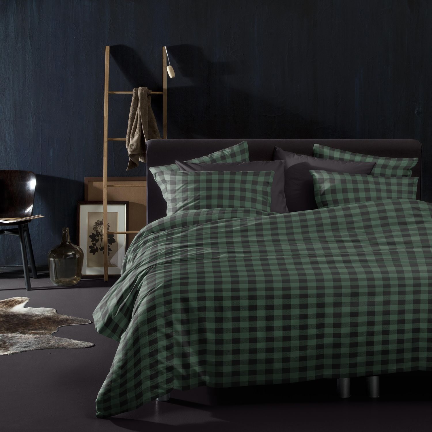 Damai Timber dekbedovertrek groen