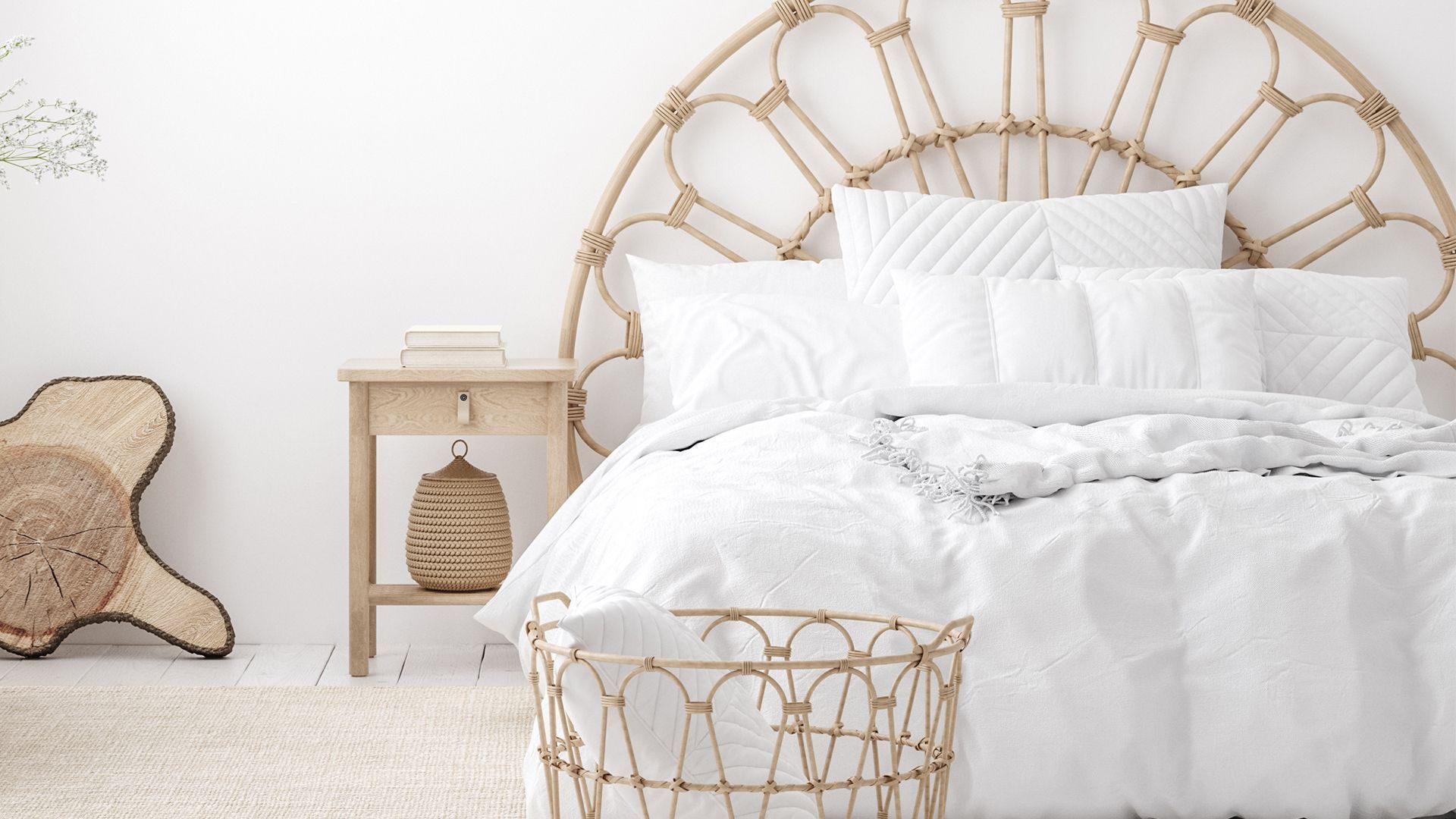 wit dekbedovertrek van Papillon