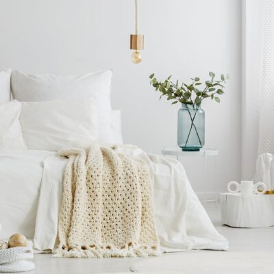 Wit beddengoed van Papillon; voor een clean slaapkamerlook!