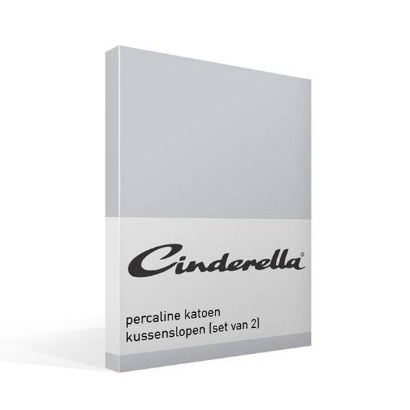 Cinderella Basic percaline katoen kussenslopen (set van 2)