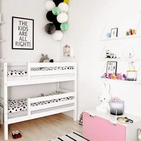 Kinderkamer met stapelbed