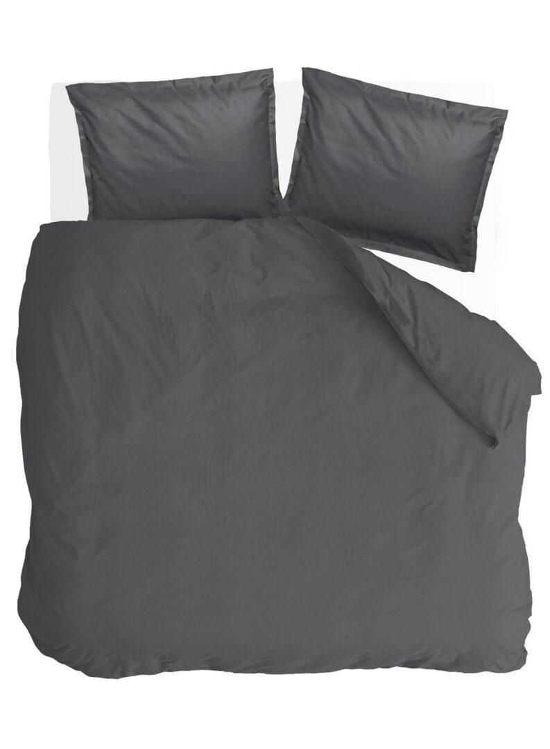 Walra Vintage Satin dekbedovertrek antraciet