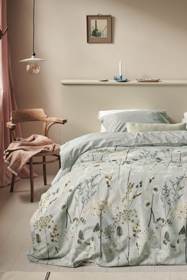 Ariadne at Home Wind dekbedovertrek - groen