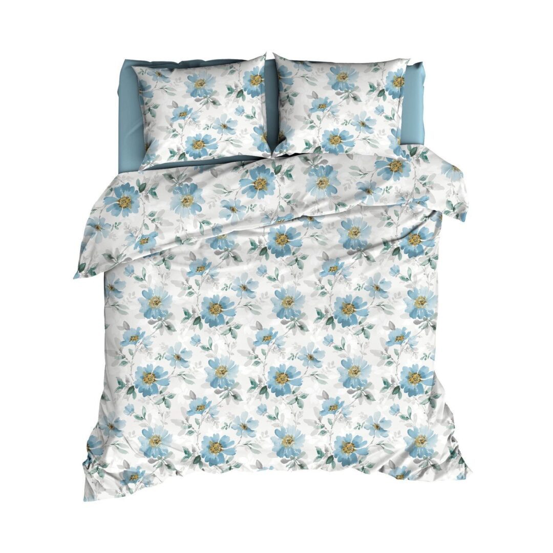 Satin d'Or Rafaella dekbedovertrek blauw