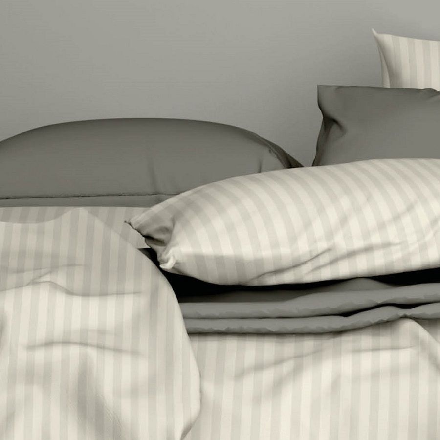 Satin d'Or Satijnstreep ivoor