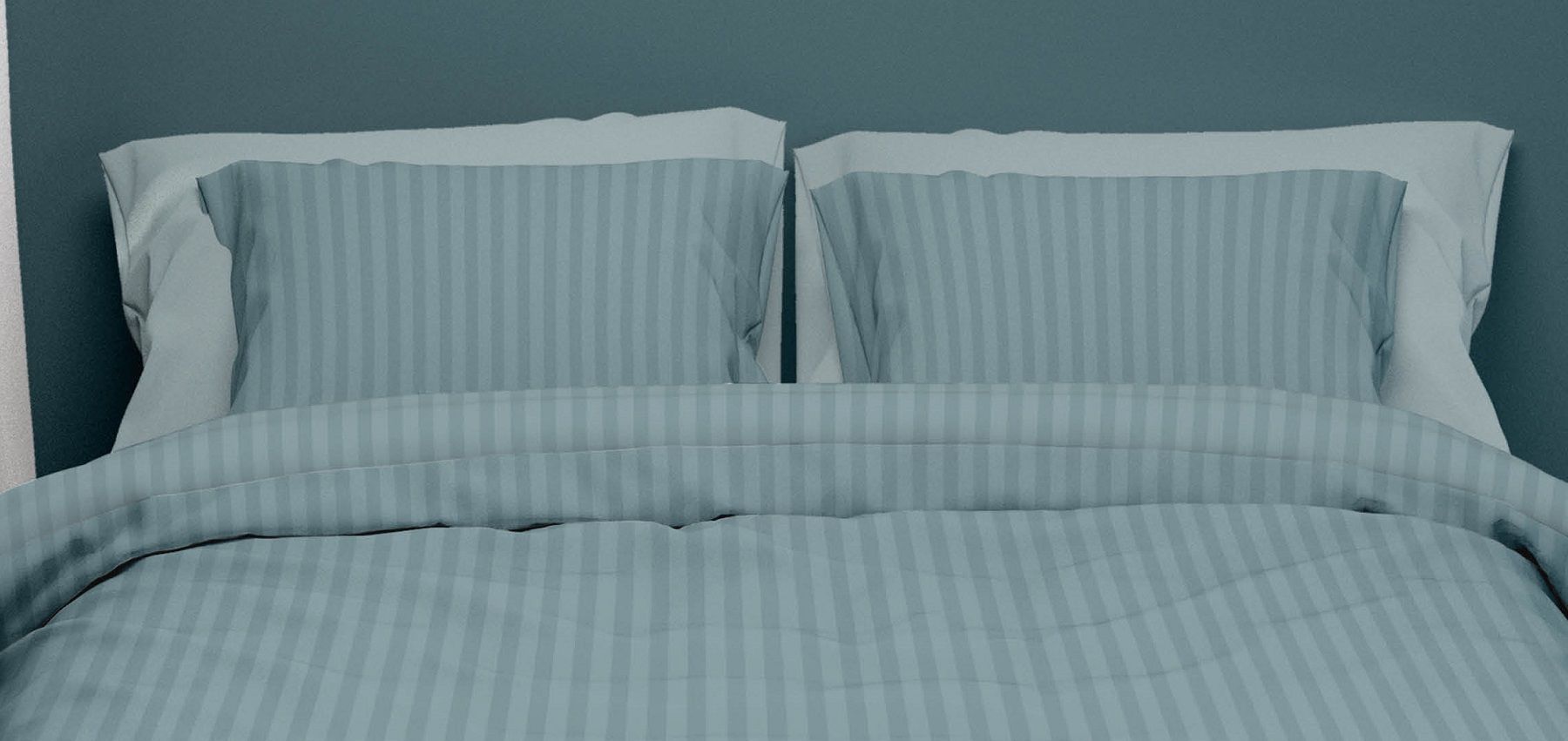 Satin d'Or Satijnstreep smokey blue