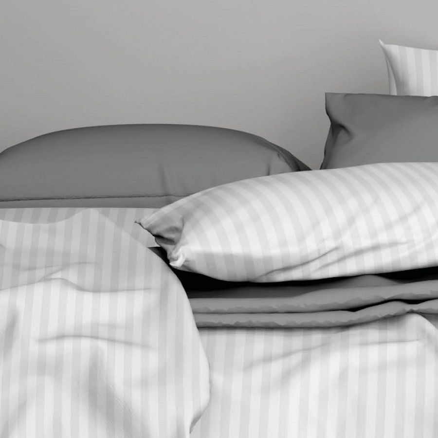 Satin d'Or Satijnstreep wit