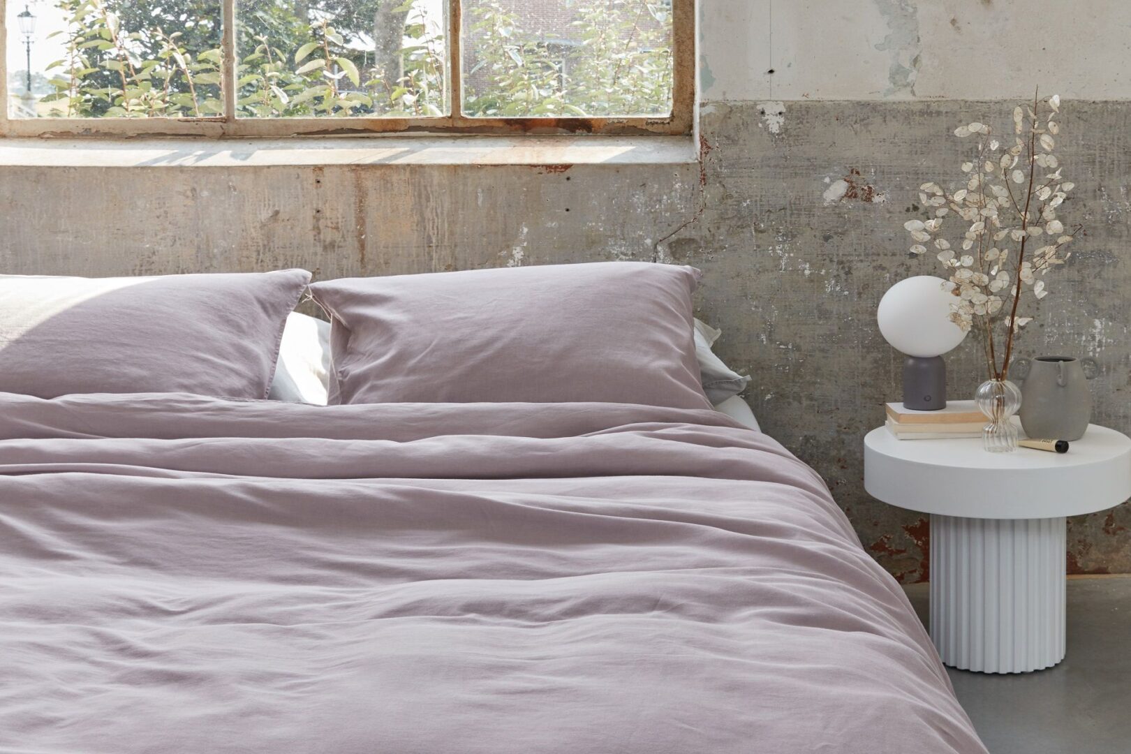 Earth dekbedovertrek Lila