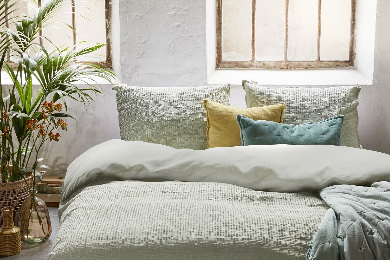 Walra Basic & Tough dekbedovertrek theegroen