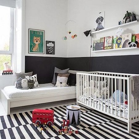Kinderkamer met twee aparte bedden