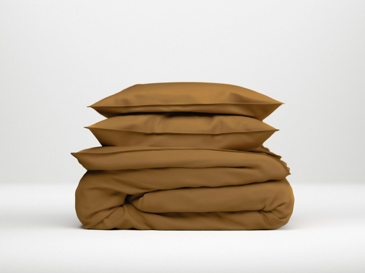 Zo!Home dekbedovertrek Satinado - Cognac Brown
