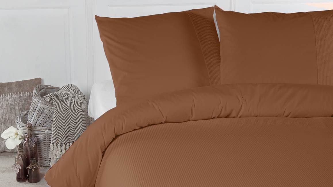 Papillon Mendoza dekbedovertrek - Roest