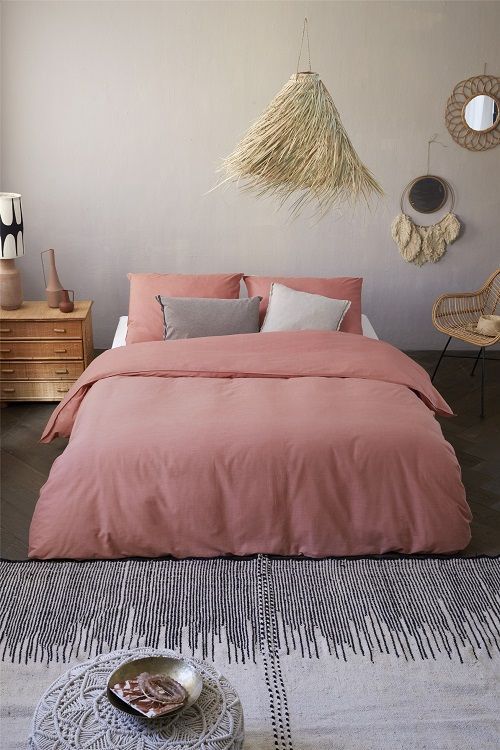 Walra Vintage Cotton dekbedovertrek - Terra