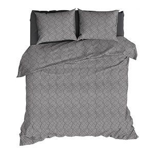 Satin d'Or Ponzi dekbedovertrek - Silver