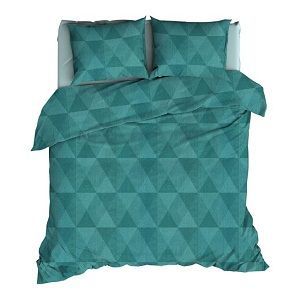Satin d'Or Topic dekbedovertrek - Teal