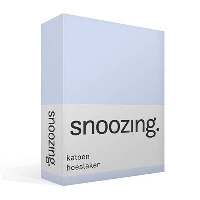 Snoozing katoen hoeslaken - Hemel