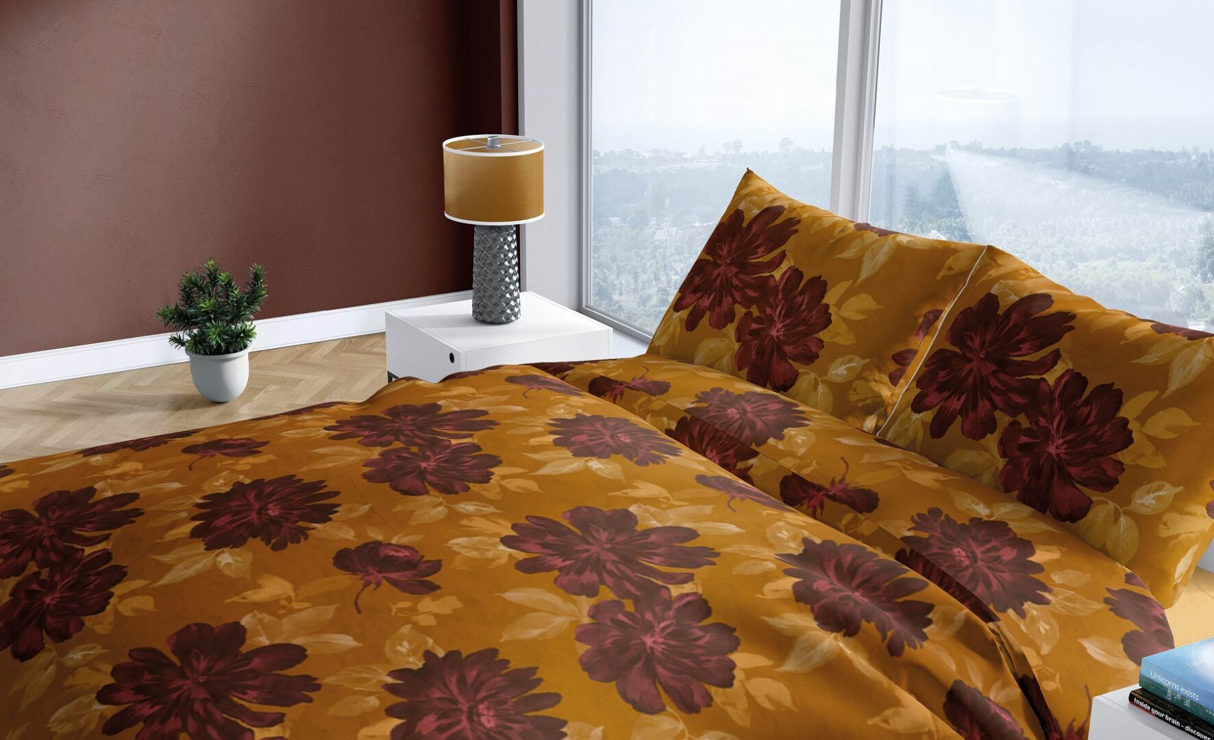 Romanette Bess flanel dekbedovertrek