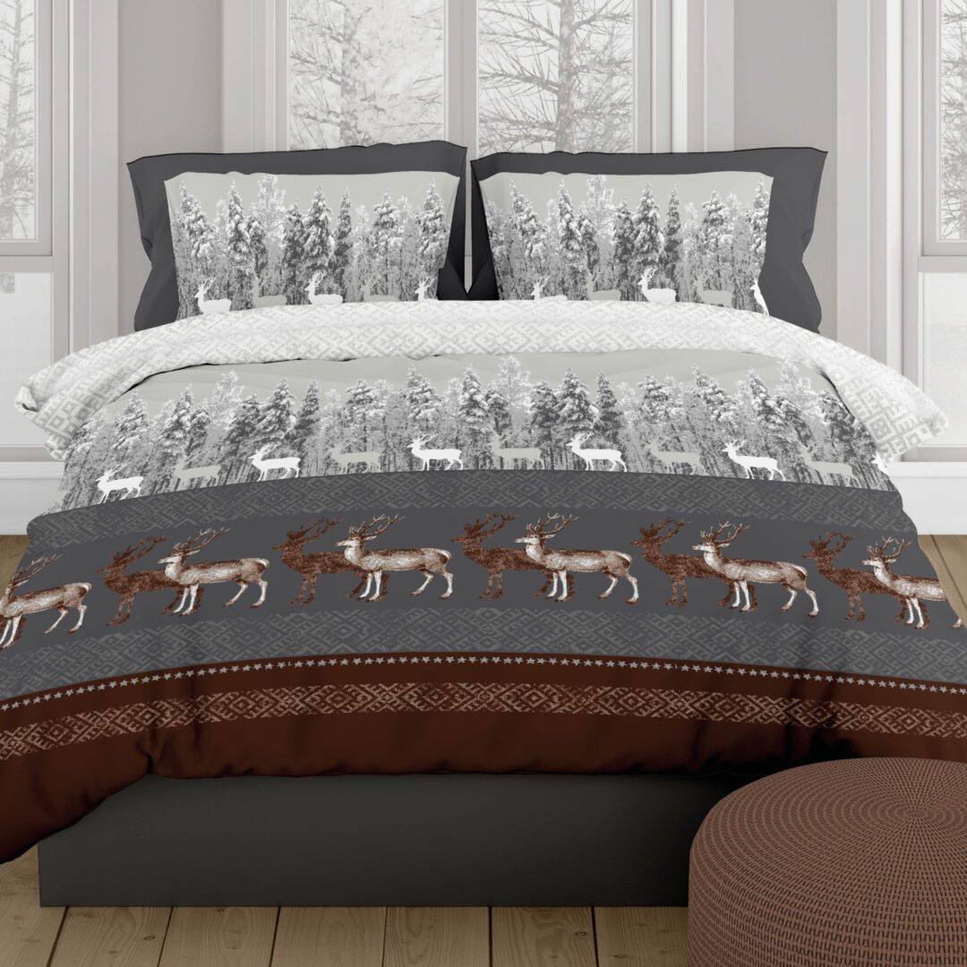 Romanette Rossignol flanel dekbedovertrek