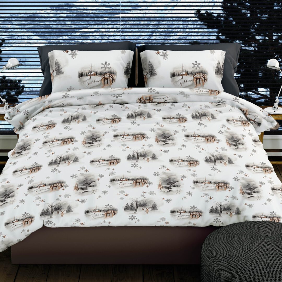 Romanette Snowdonia flanel dekbedovertrek