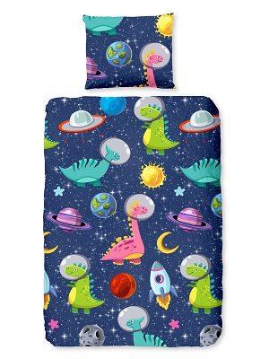 Good Morning Dinospace dekbedovertrek