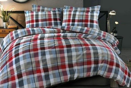 Day Dream Bazel flanel dekbedovertrek - licht blauw