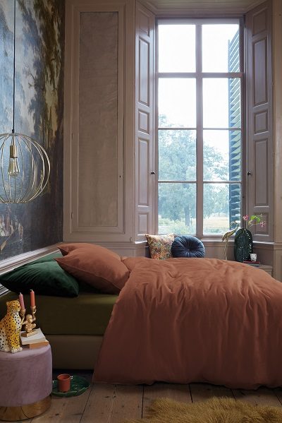 At Home Easy dekbedovertrek - Brown