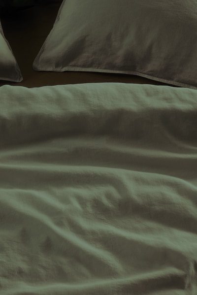 At Home Easy dekbedovertrek - Olive green