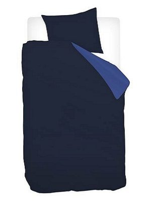 Snoozing Two Tone dekbedovertrek - Navy