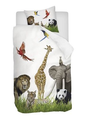 Snoozing Zie Zoo dekbedovertrek