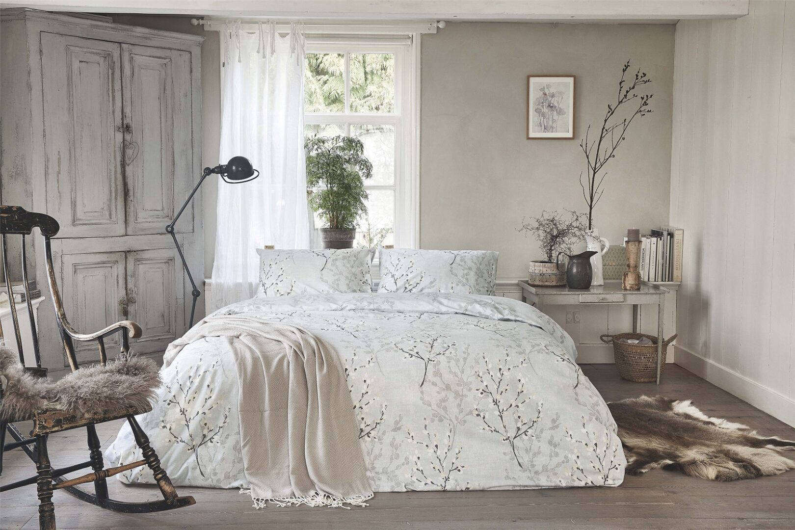 Walra Winter Twigs flanel dekbedovertrek