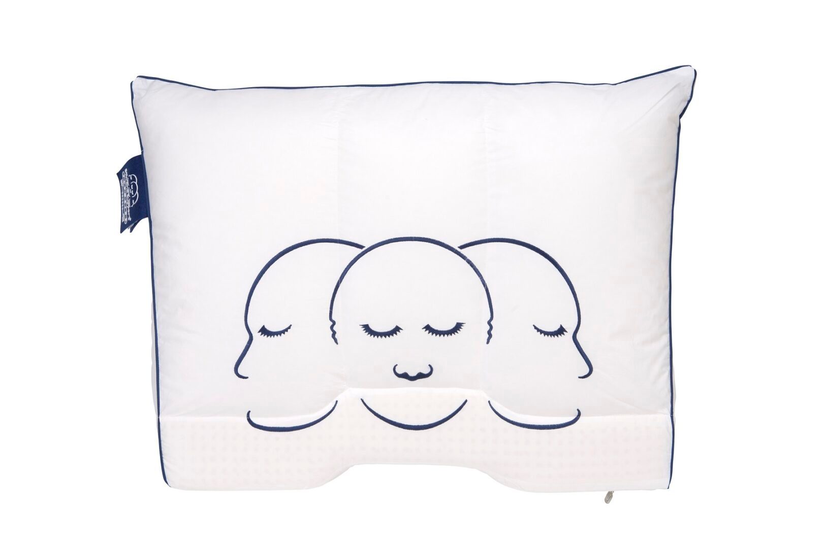 Silvana Support Blauw synthetisch medium-stevig hoofdkussen