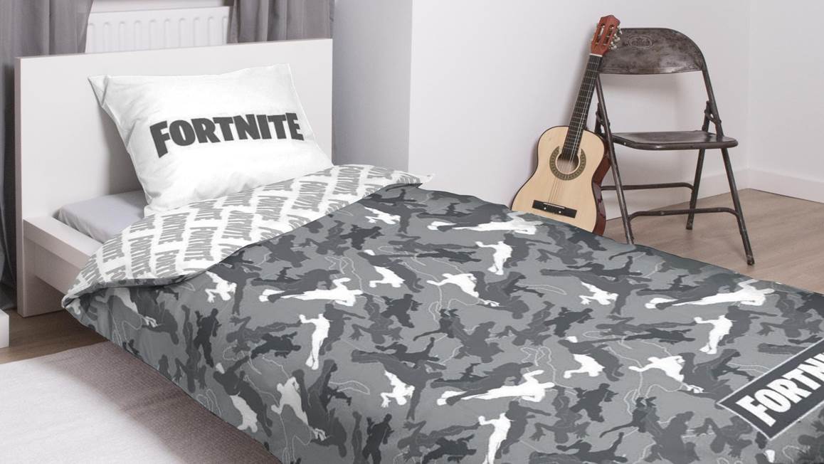 Fortnite Grey dekbedovertrek