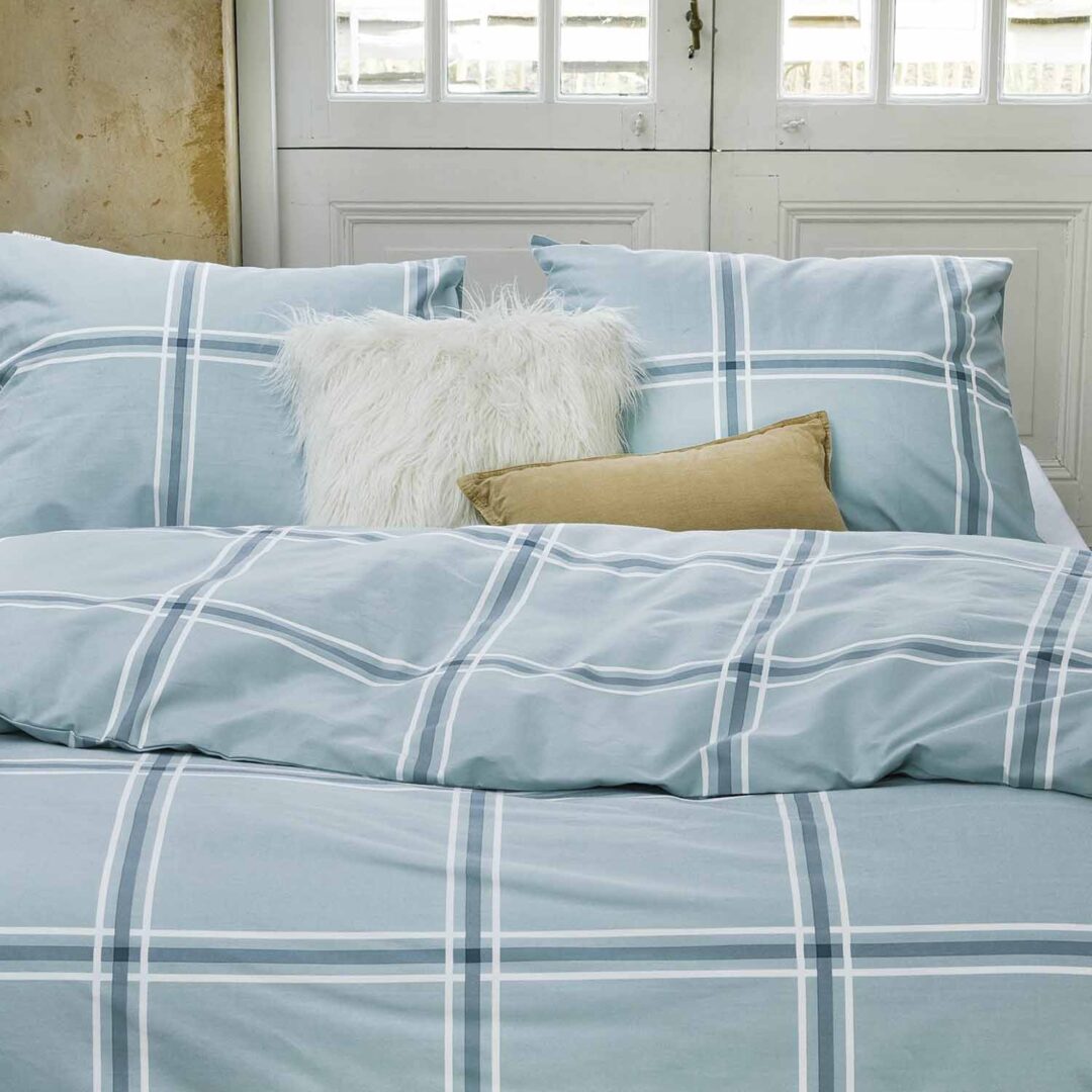 Walra Soft Squares flanel dekbedovertrek