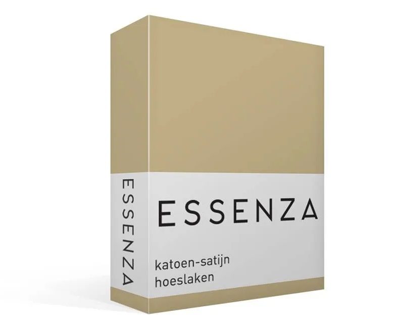 Essenza Satin hoeslaken - fern yellow