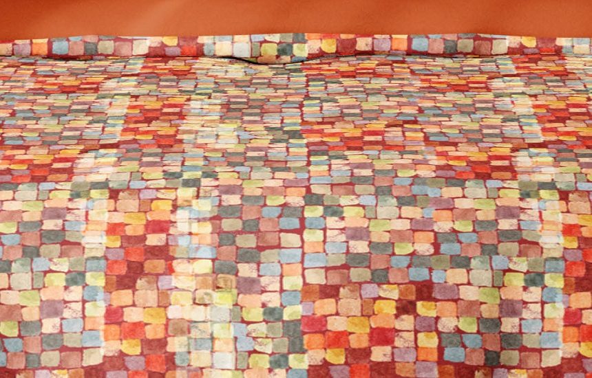 Satin d'Or Mosaic dekbedovertrek