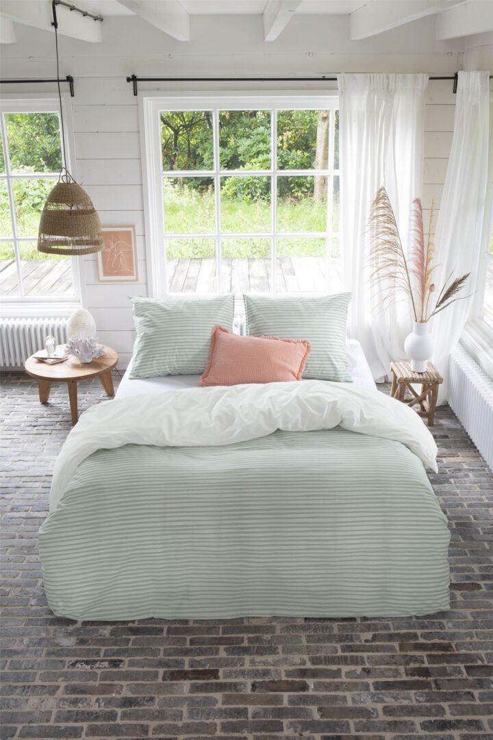 Remade Blurred Feelings dekbedovertrek jade