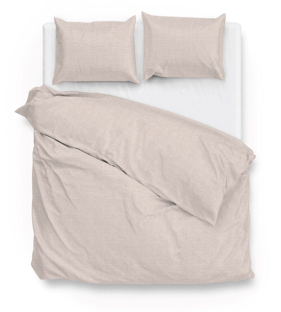 Zo!Home Lino dekbedovertrek sandy beige