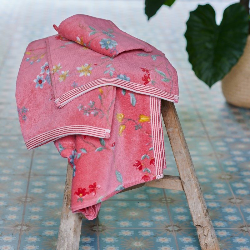 Pip Studio Les Fleurs badtextiel pink