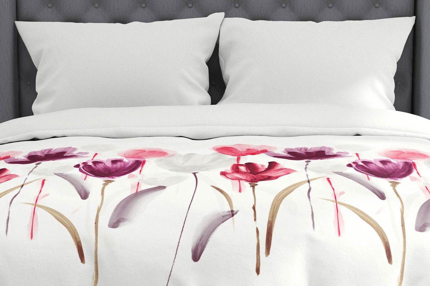 Romanette Fiorito dekbedovertrek rose-grijs