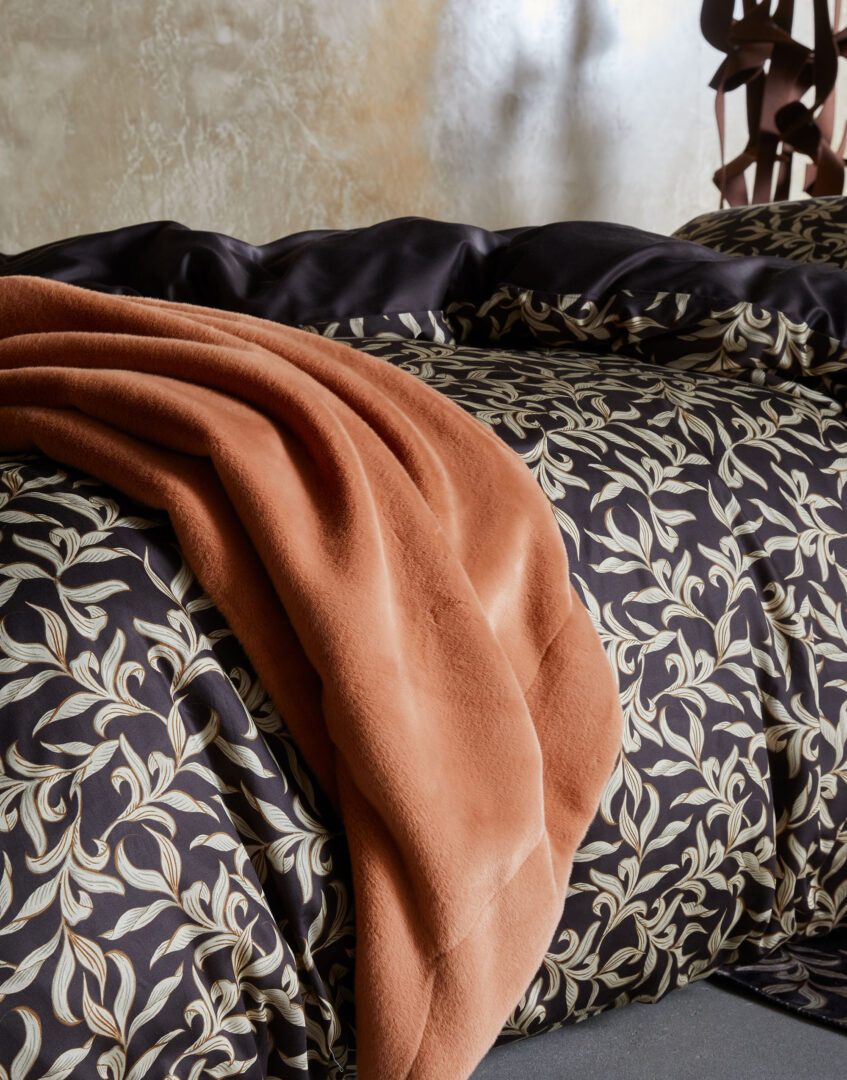 Essenza Furry plaid Bright Terra