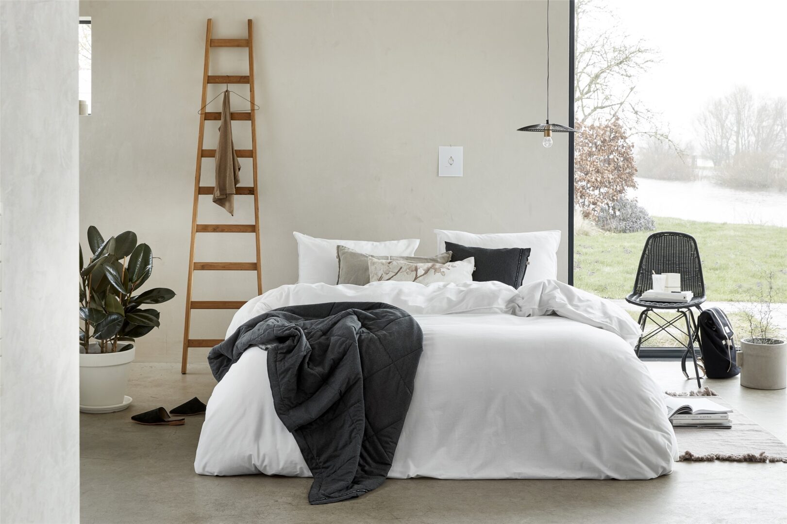 Walra Vintage Cotton dekbedovertrek wit