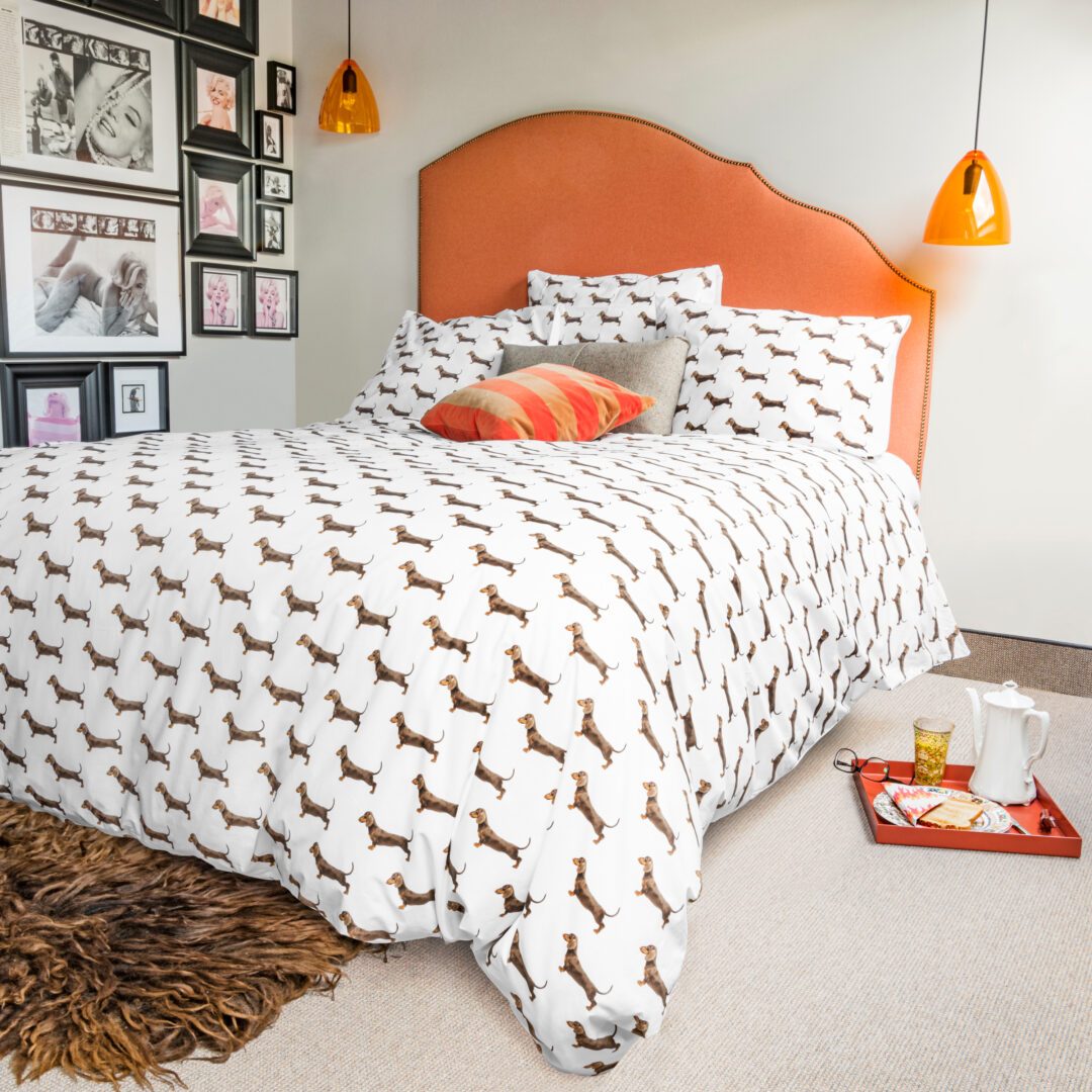 SNURK James flanel dekbedovertrek - white