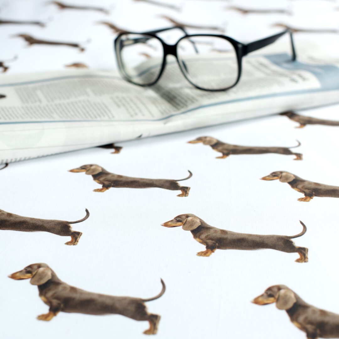 SNURK James flanel dekbedovertrek - white