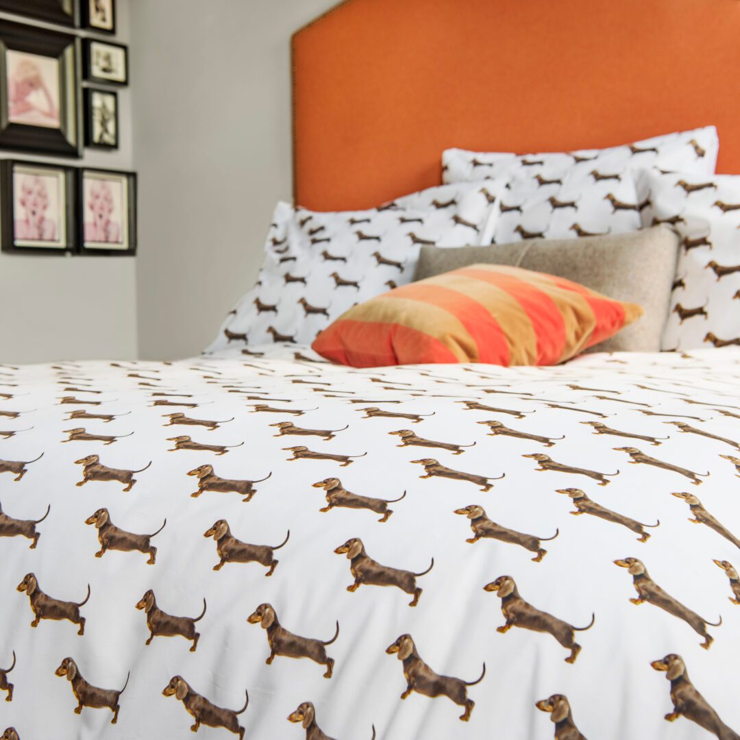 SNURK James flanel dekbedovertrek - white