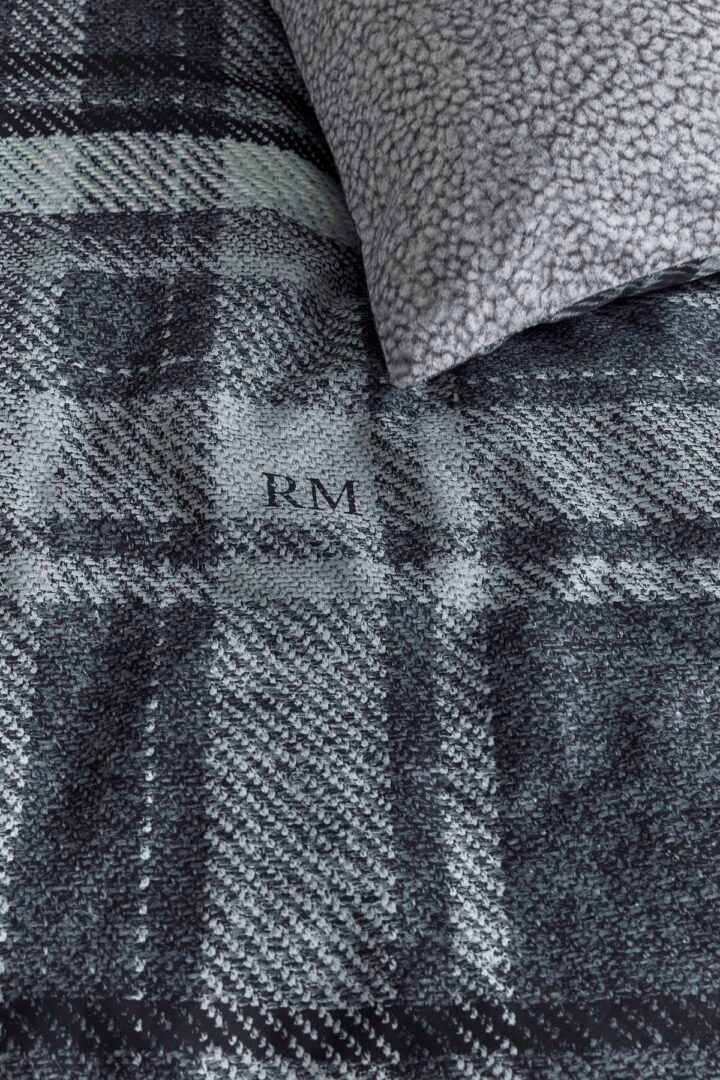 Cozy Check dekbedovertrek blue