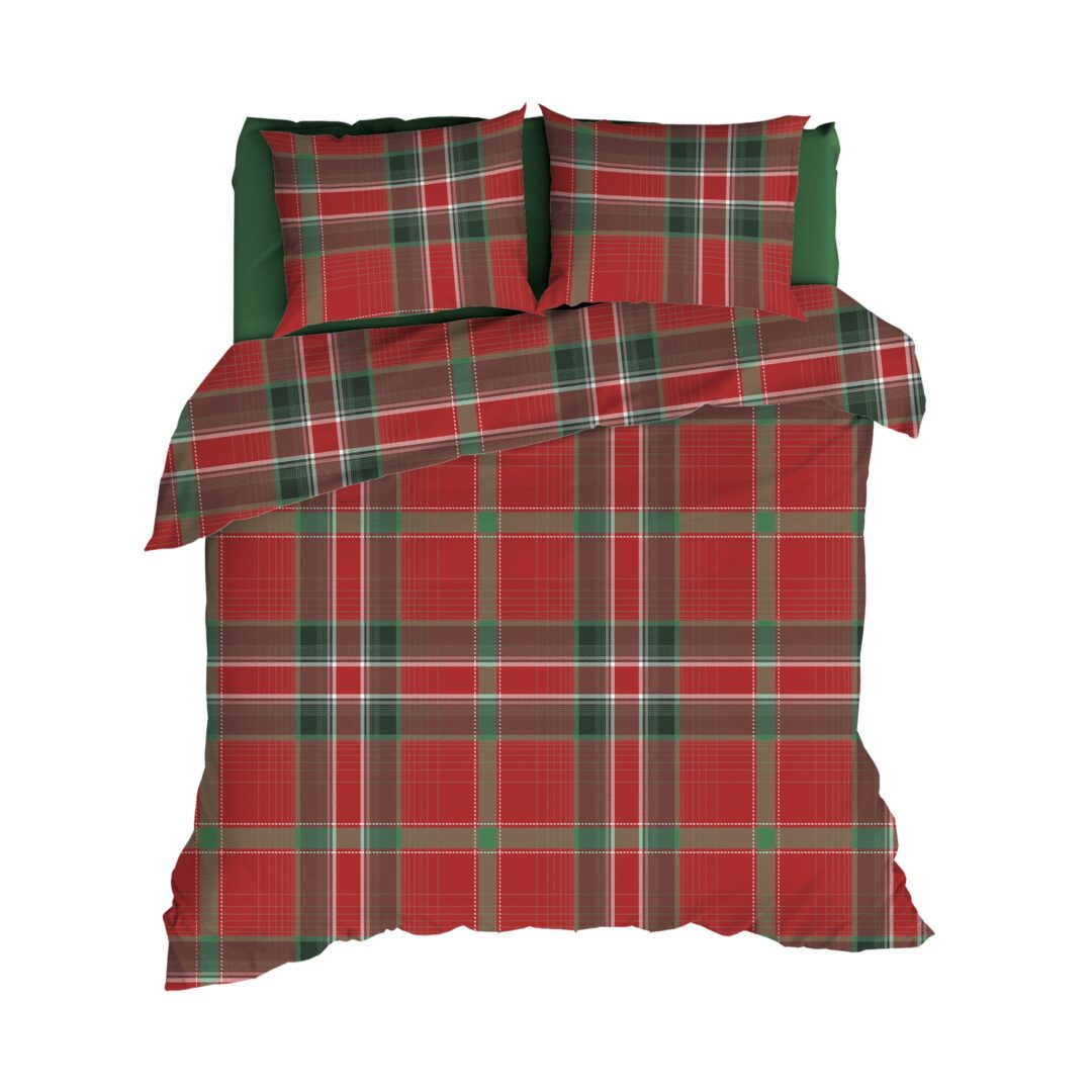 Romanette Colpasso flanel dekbedovertrek rood