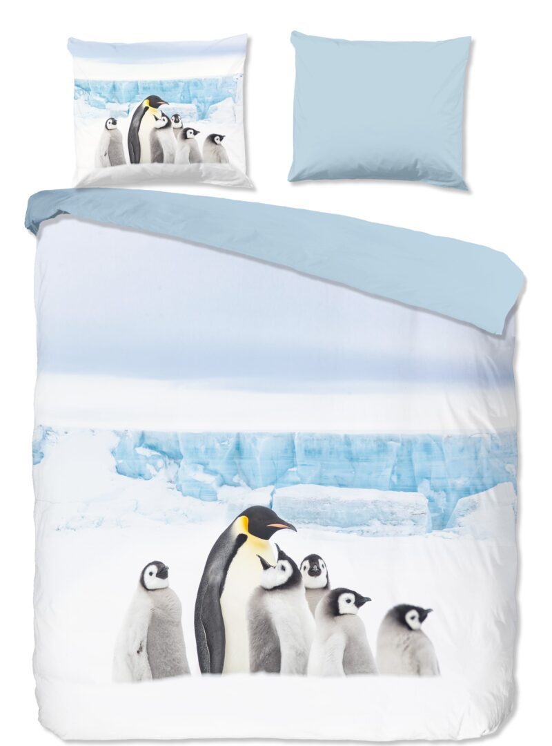 Good Morning Penguin flanel dekbedovertrek