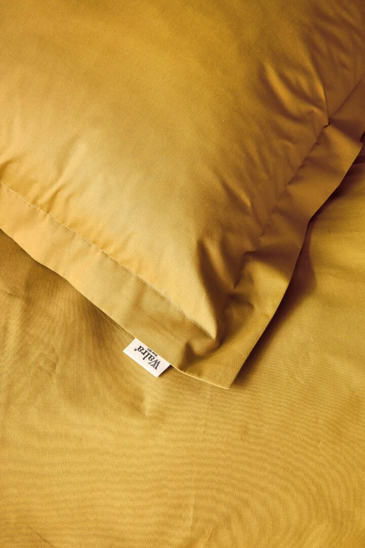 Walra Forever Cotton dekbedovertrek honing mosterd