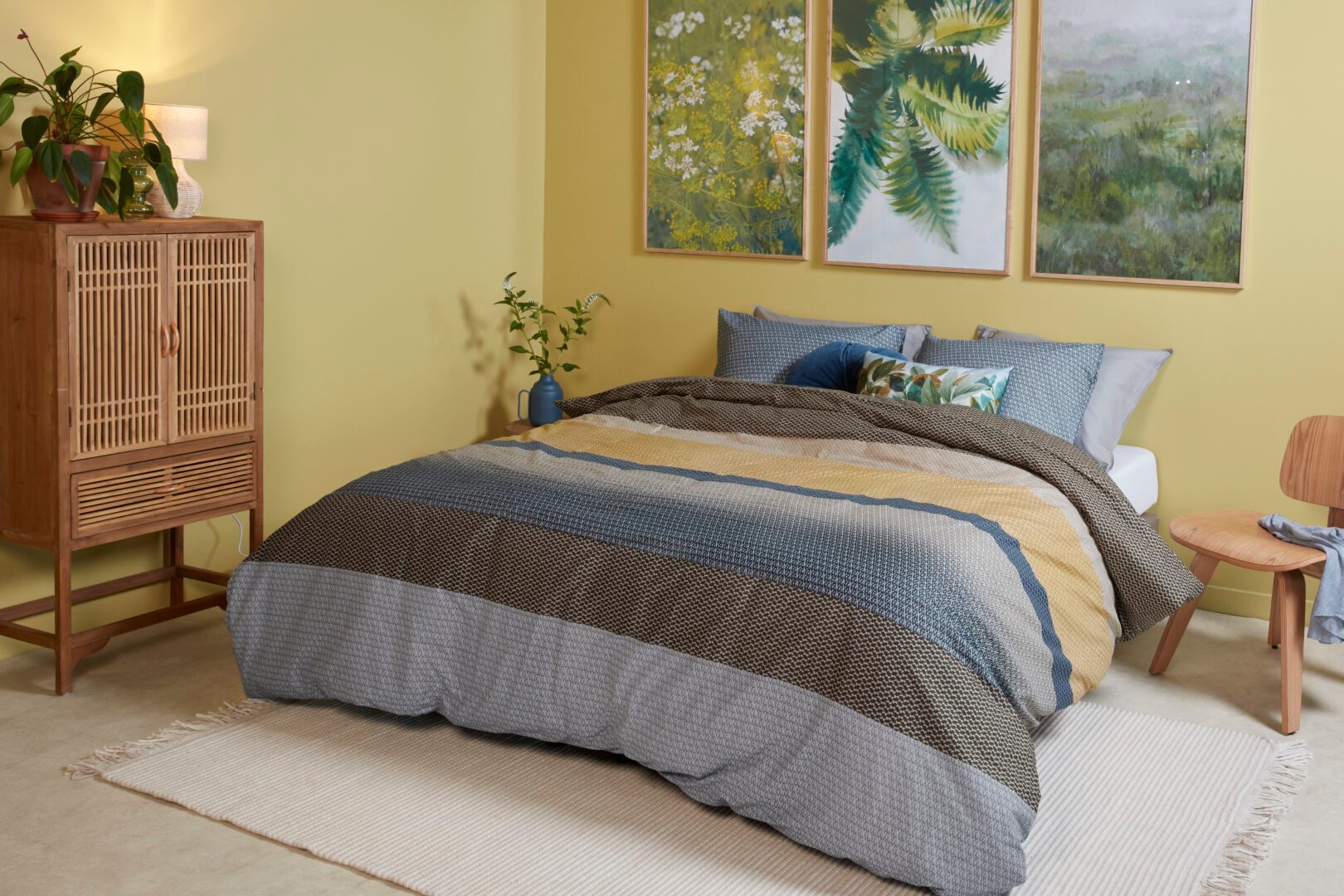 Beddinghouse Vance dekbedovertrek blauwgroen